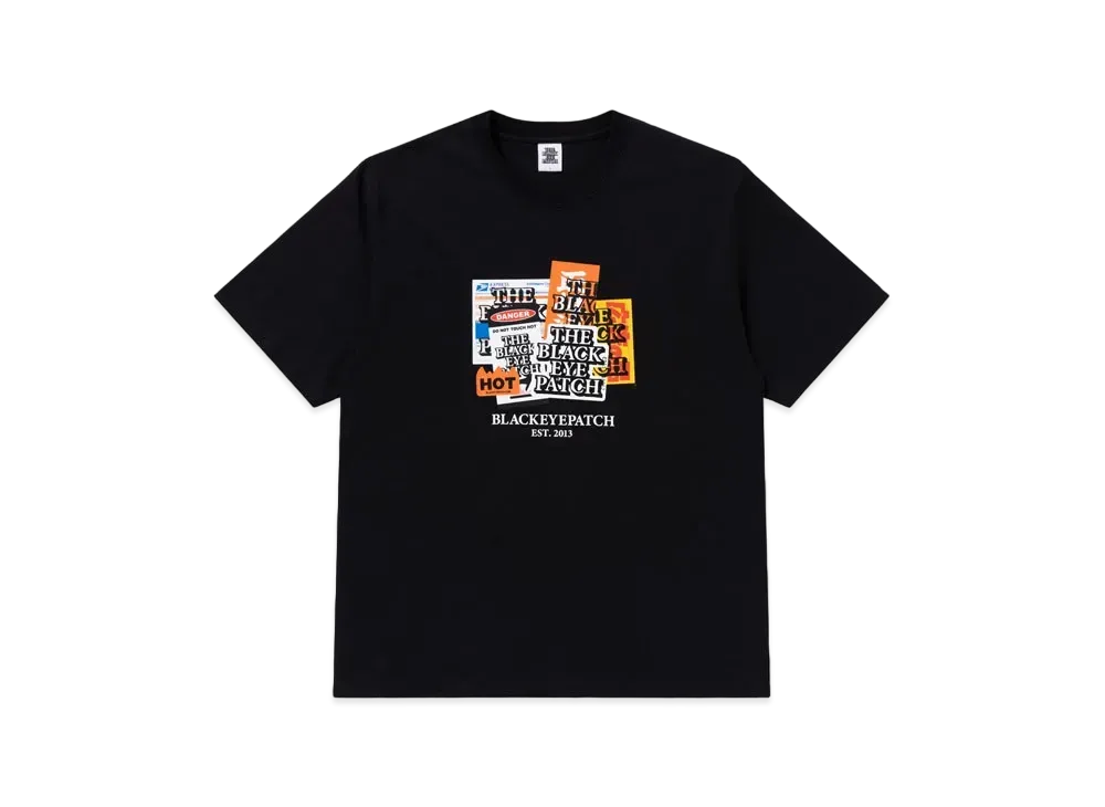 Black Eye Patch Label Pack Tee "Black"