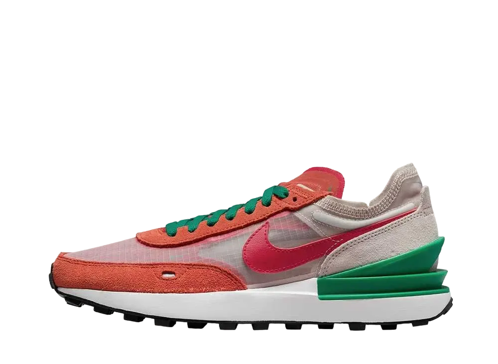 ナイキ ウィメンズ ワッフル ワン "バーント サンライズ ライト オレウッド ブラウン マラカイト ミスティック ハイビスカス"