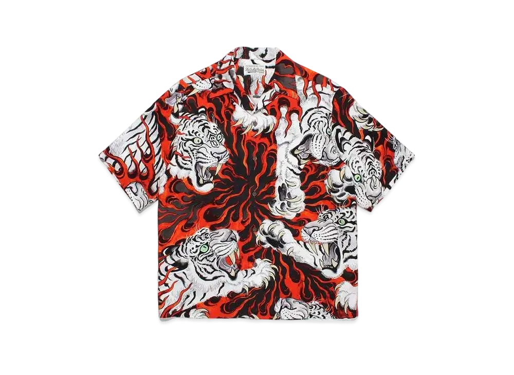 WACKO MARIA Tim Lehi / Hawaiian Shirt #2 "Red"