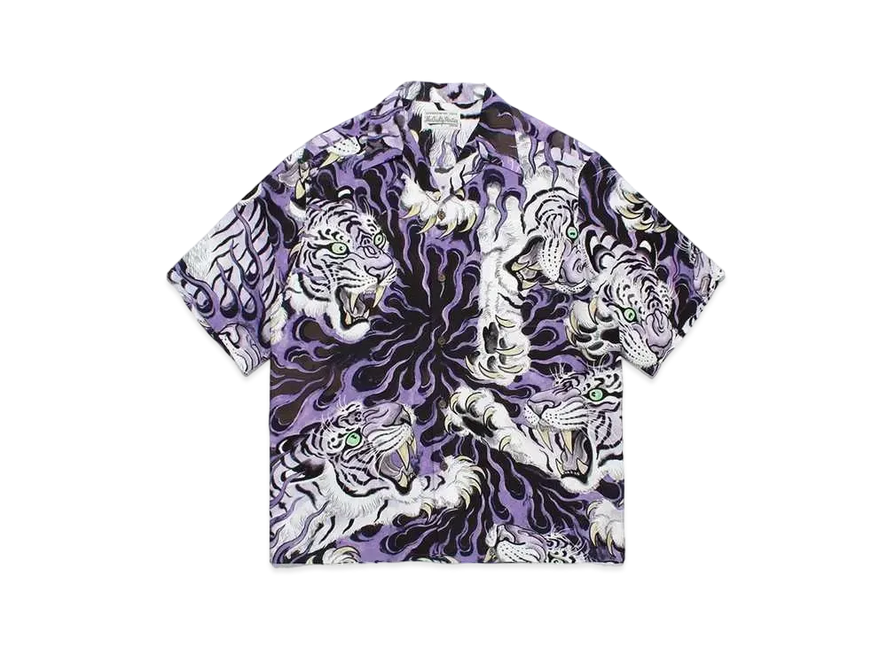 WACKO MARIA Tim Lehi / Hawaiian Shirt #2 "Purple"