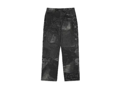 Supreme Archive Denim Jacquard Regular Jean "Black"