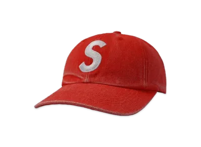 Supreme Pigment Canvas S Logo 6-Panel "Red"