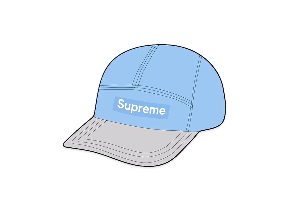 Supreme Suede Visor Camp Cap "Light Blue"
