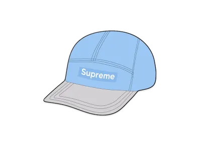 Supreme Suede Visor Camp Cap "Light Blue"