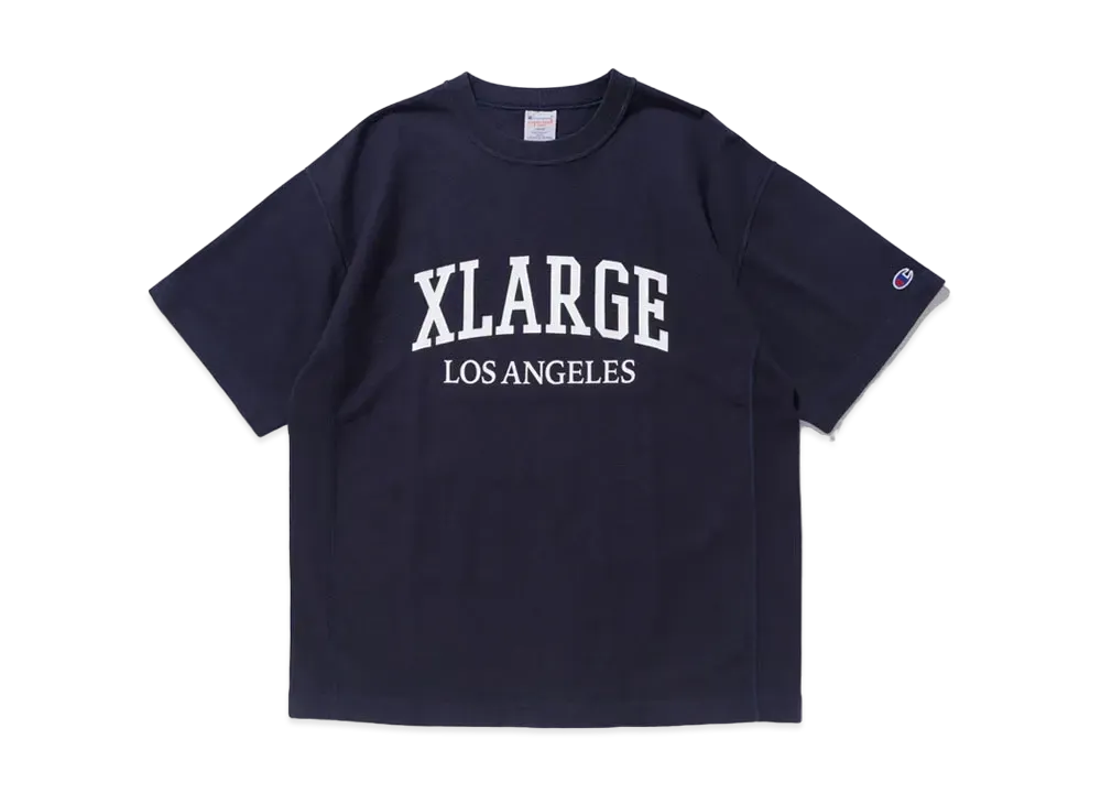 XLARGE x Champion Reverse Weave S/S Tee "Navy"