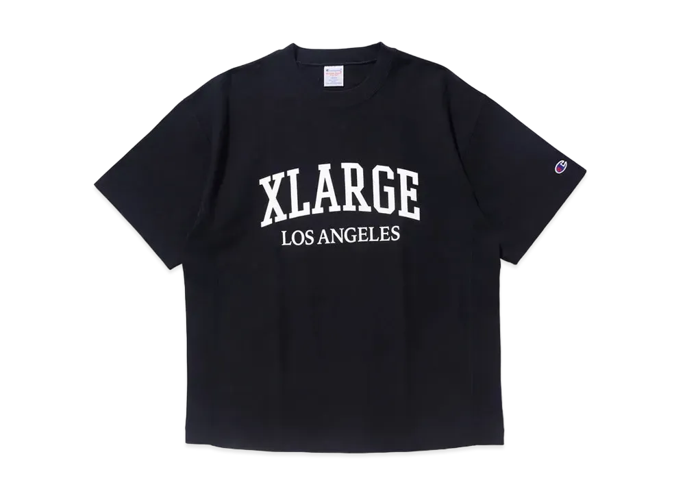 XLARGE x Champion Reverse Weave S/S Tee "Black"