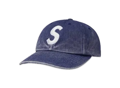 Supreme Pigment Canvas S Logo 6-Panel "Navy"
