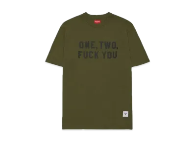 Supreme One Two Fuck You S/S Top "Olive"