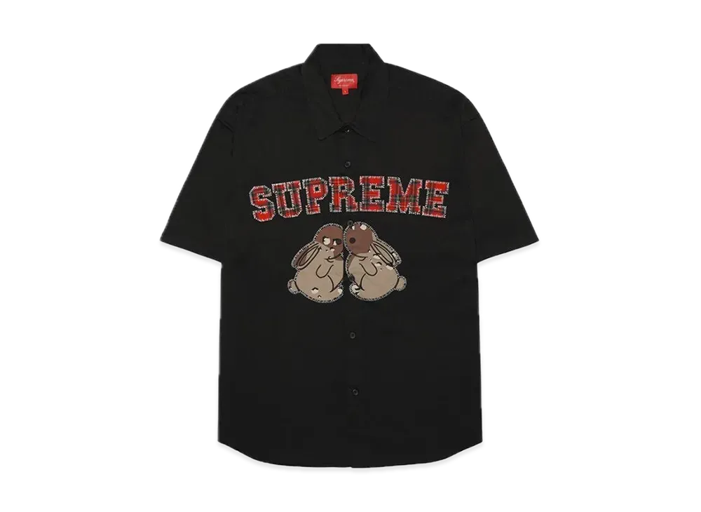 シュプリーム バニーズ エスエス ワーク シャツ "ブラック"