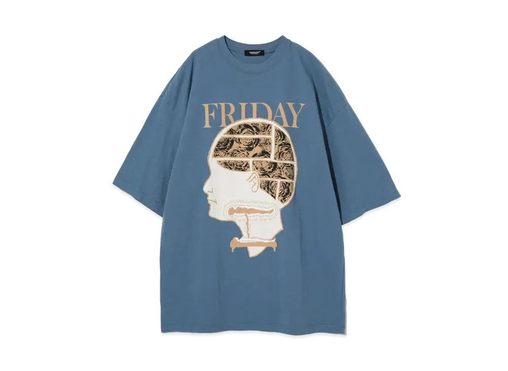 UNDERCOVER Cotton T-shirt "Blue Gray"