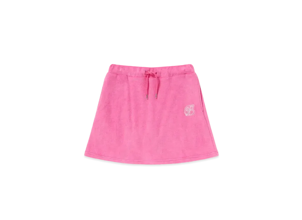 Black Eye Patch B Emblem Pile Mini Skirt "Pink"