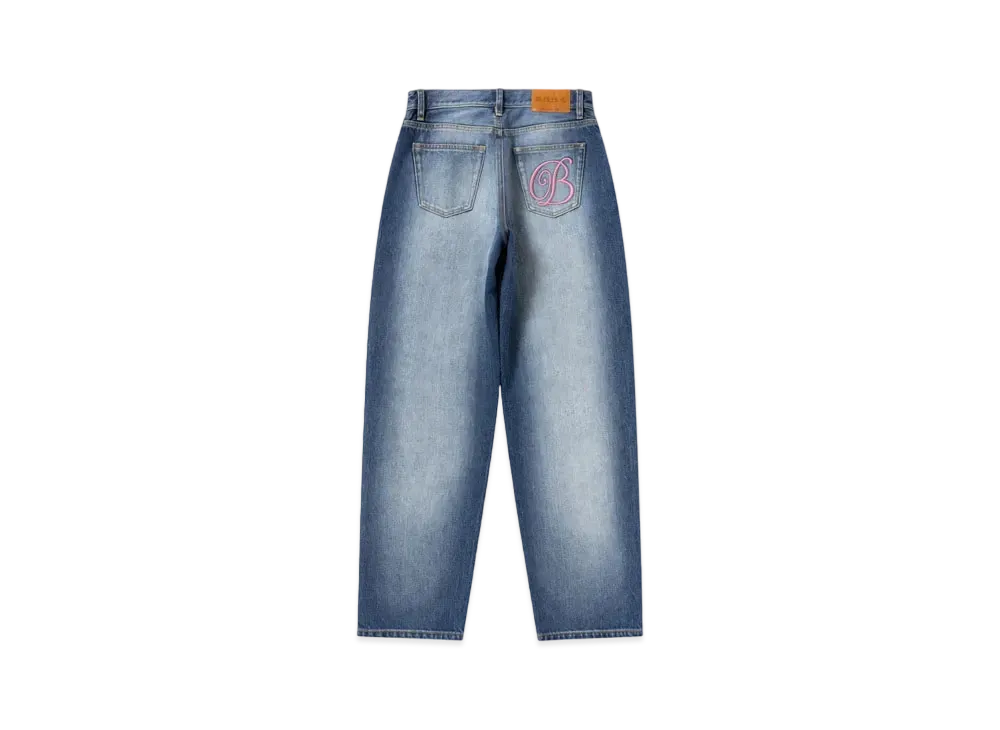 Black Eye Patch B Emblem Jeans "Indigo"