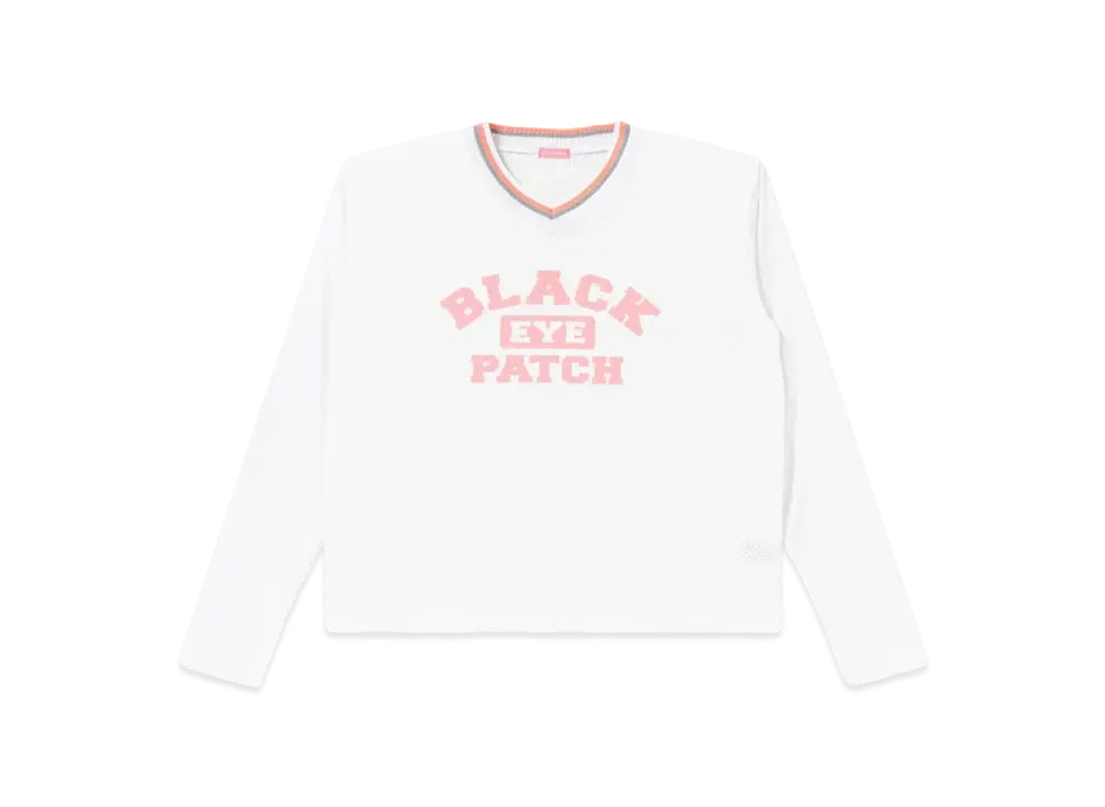 Black Eye Patch woman タンクトップ ホワイト HIBISCUS OG LABEL CROPPED TANK WHITE – BlackEyePatch