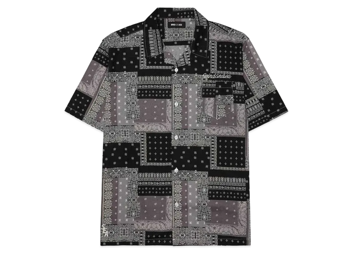 WIND AND SEA WDS_(PAISLEY-PATTERN) S/S SHIRT "Black"