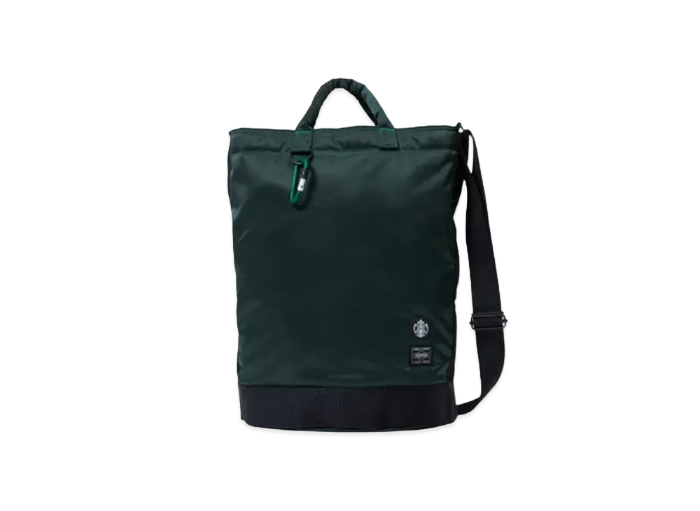 PORTER x STARBUCKS Coffee Bean Shape Drum Bag "Dark Green"