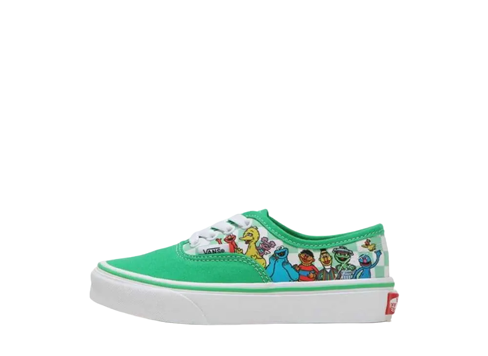 セサミストリート × バンズ PS オーセンティック "セサミグリーン/マルチ"(キッズ)