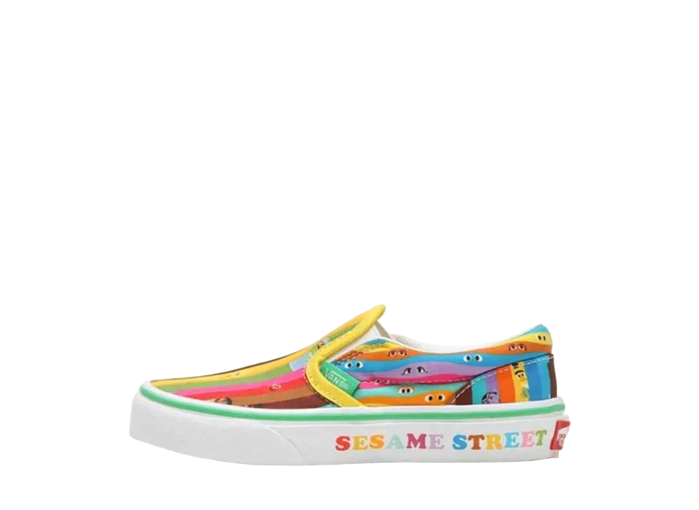 セサミストリート × バンズ PS クラシックスリッポン "セサミマルチ"(キッズ)