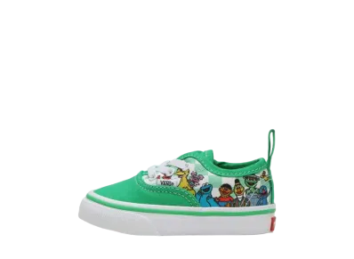 セサミストリート × バンズ TD オーセンティック エラスティックレース "セサミグリーン/マルチ"(キッズ)