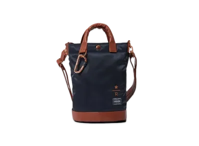 PORTER x STARBUCKS RESERVE Coffee Bean Shape Drum Bag S "Black"