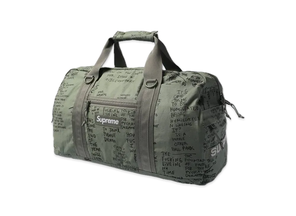 Supreme Field Duffle Bag "Olive Gonz" (23SS)