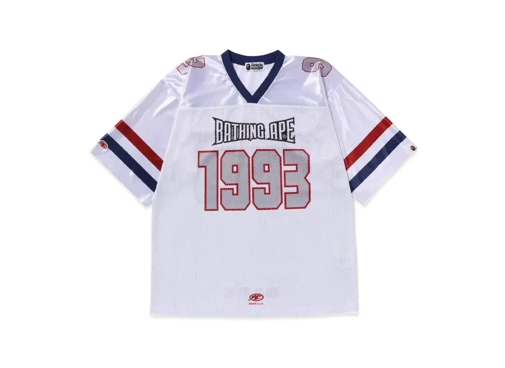 A BATHING APE Bape Football Jersey "White"