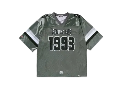 A BATHING APE Bape Football Jersey "Gray"