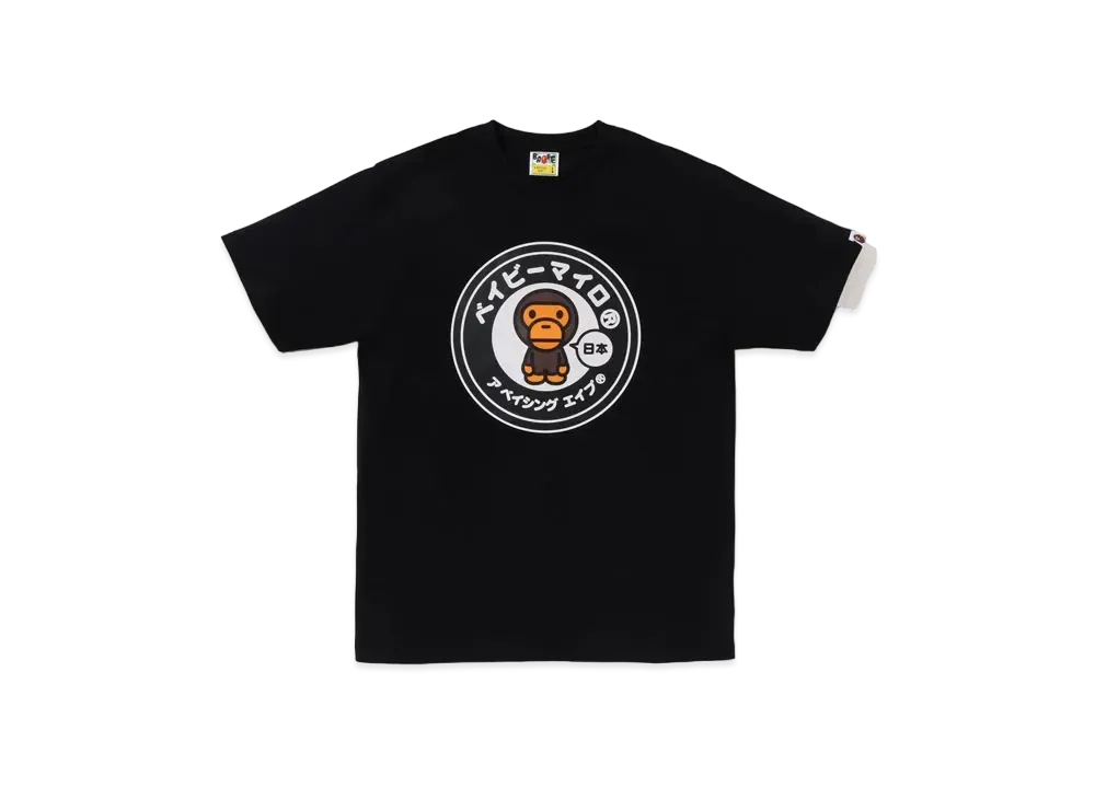 A BATHING APE Japan Baby Milo Tee "Black"