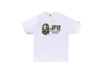 A BATHING APE Abc Camo Jpn Katakana Tee "White"