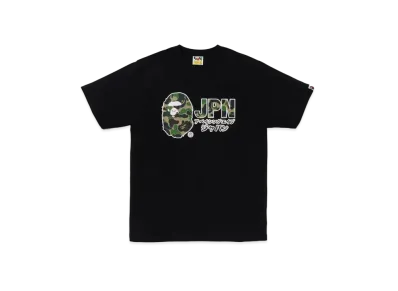 A BATHING APE Abc Camo Jpn Katakana Tee "Black"