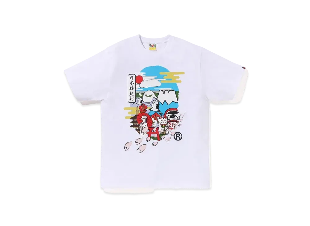 A BATHING APE Japan Culture Ape Head Tee "White"