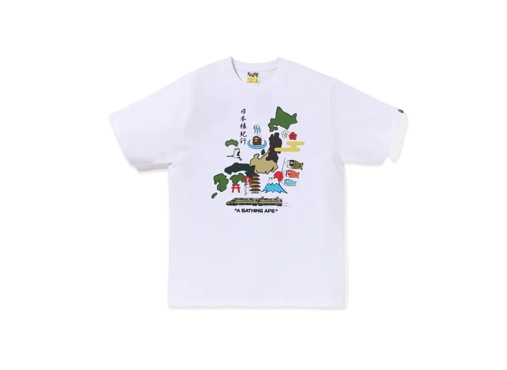 A BATHING APE Japan Culture Tee "White"