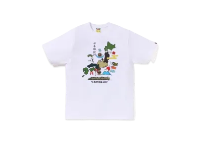 A BATHING APE Japan Culture Tee "White"