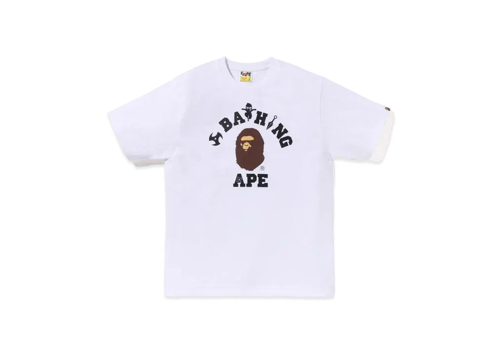 A BATHING APE Ninja College Tee "White"
