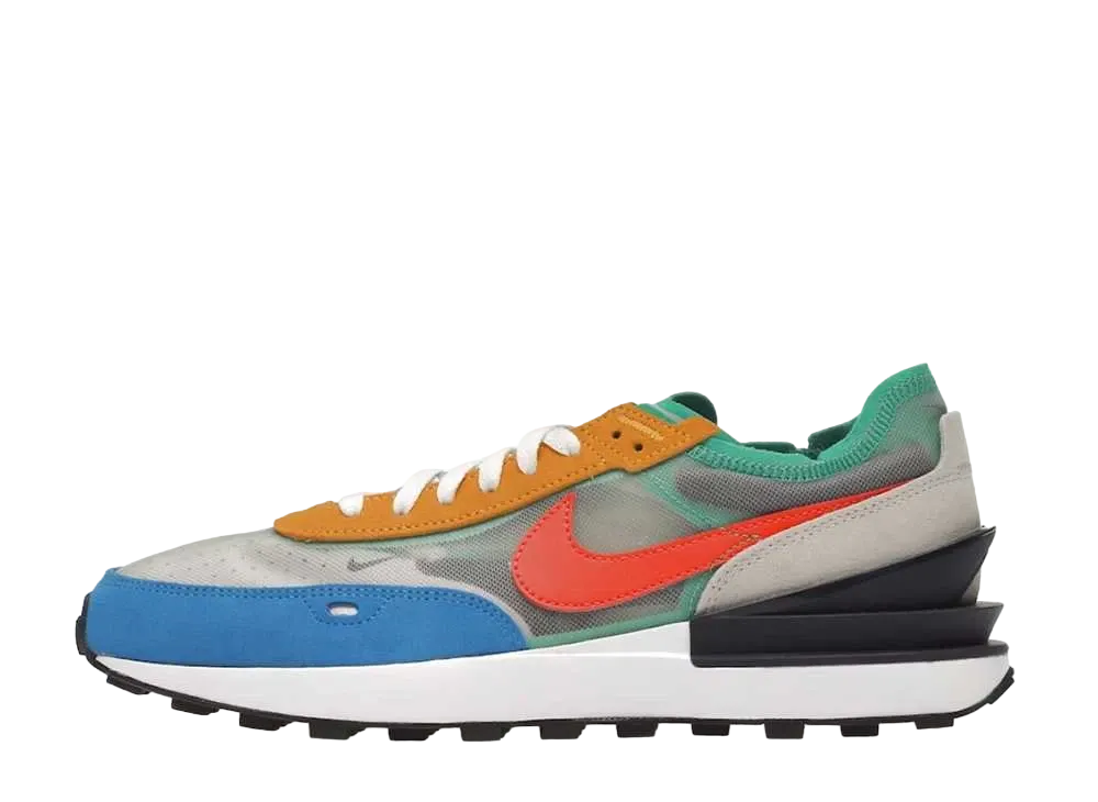 ナイキ ワッフル ワン "マスタード オレンジ ブルー ターコイズ"