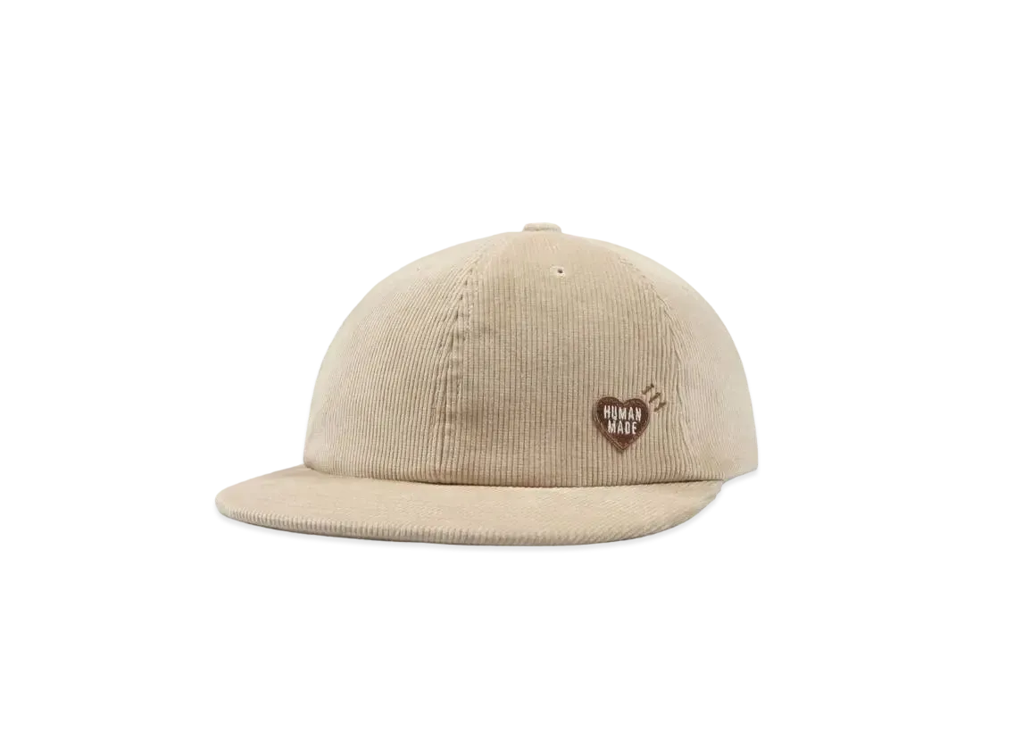 HUMAN MADE 6 PANEL CORDUROY CAP "Beige"