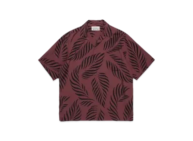 WACKO MARIA Leaf Hawaiian Shirt "Burgundy"