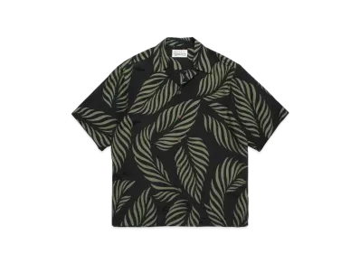 WACKO MARIA Leaf Hawaiian Shirt "Black/Green "
