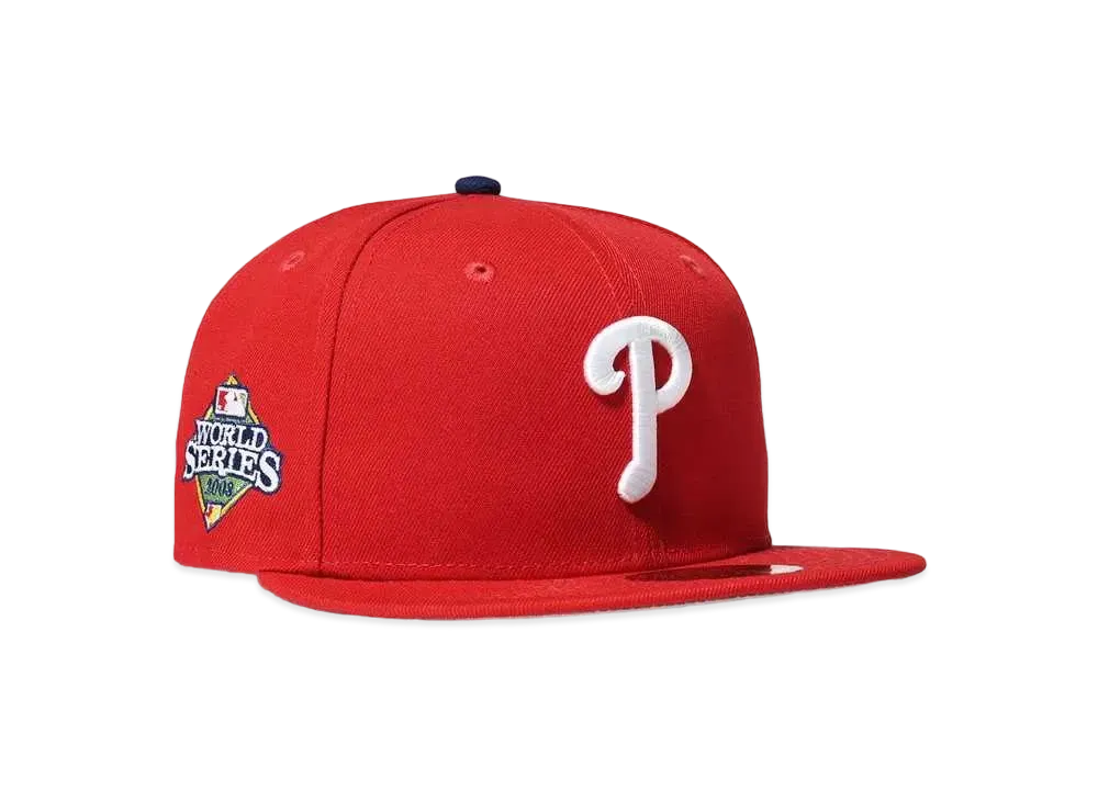 NEW ERA PHILADELPHIA PHILLIES WS 2008 59FIFTY "SCARLET"