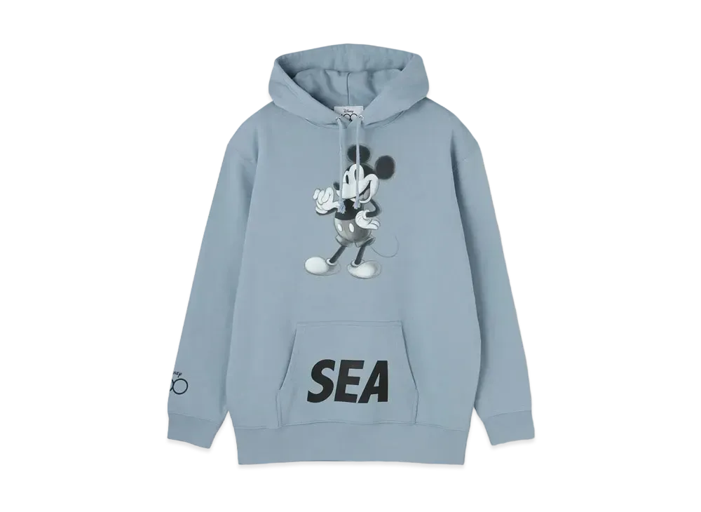 WIND AND SEA Mickey Mouse / Hoodie "Acid Blue"