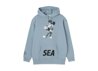 WIND AND SEA Mickey Mouse / Hoodie "Acid Blue"