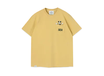 WIND AND SEA Mickey Mouse / Pocket Tee "Mustard"