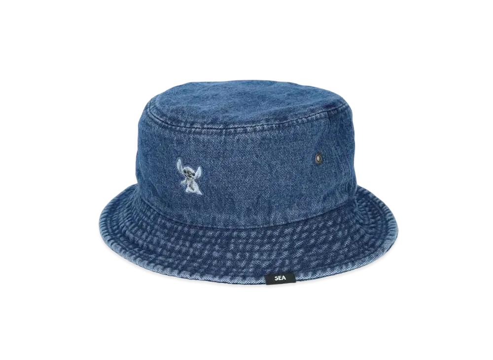 WIND AND SEA Stitch / Denim Bucket Hat "Dark Blue"