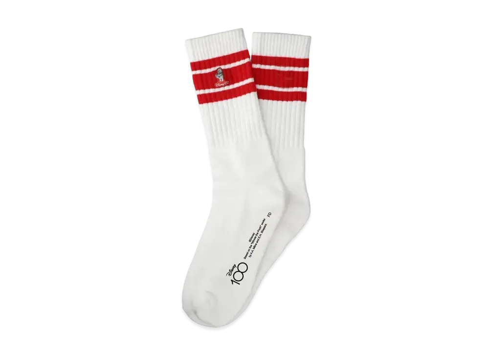 WIND AND SEA Winnie the Pooh / Crew Socks "Red"