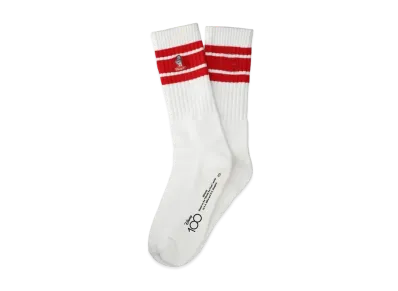 WIND AND SEA Winnie the Pooh / Crew Socks "Red"