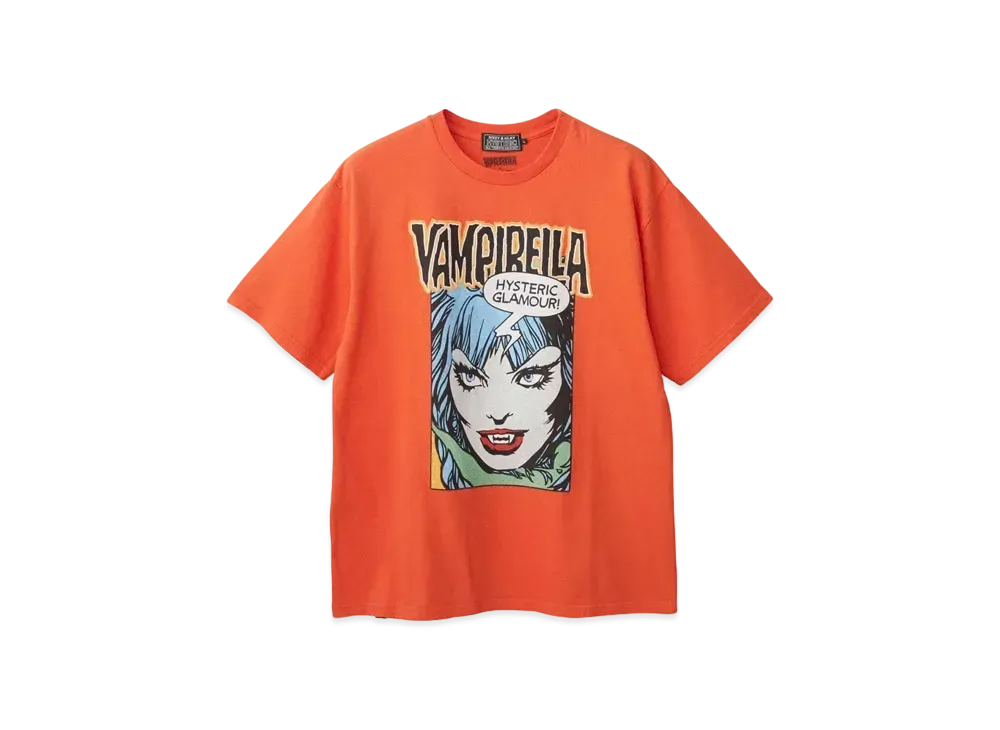 HYSTERIC GLAMOUR Vampirella/Caught Demons Tee "Orange"