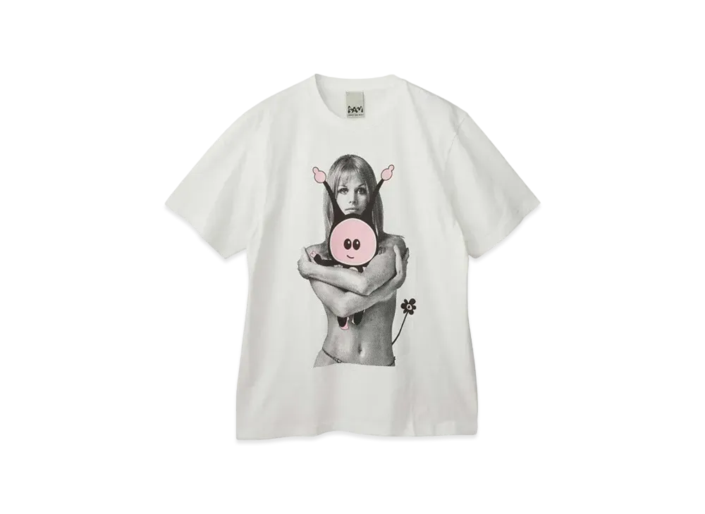 HYSTERIC GLAMOUR Pam/Marpi Hug Tee "White"