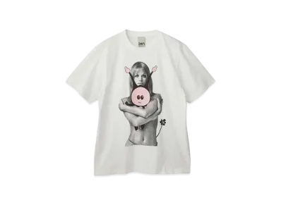 HYSTERIC GLAMOUR Pam/Marpi Hug Tee "White"
