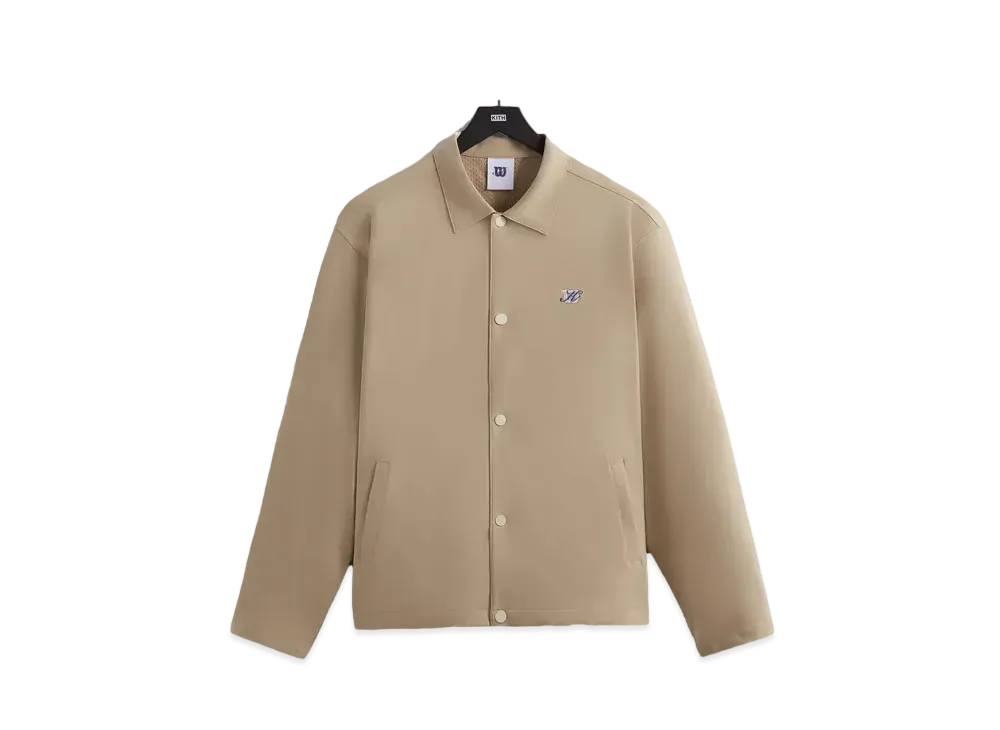 Kith x Wilson Midway Coaches Jacket "Seedpearl"