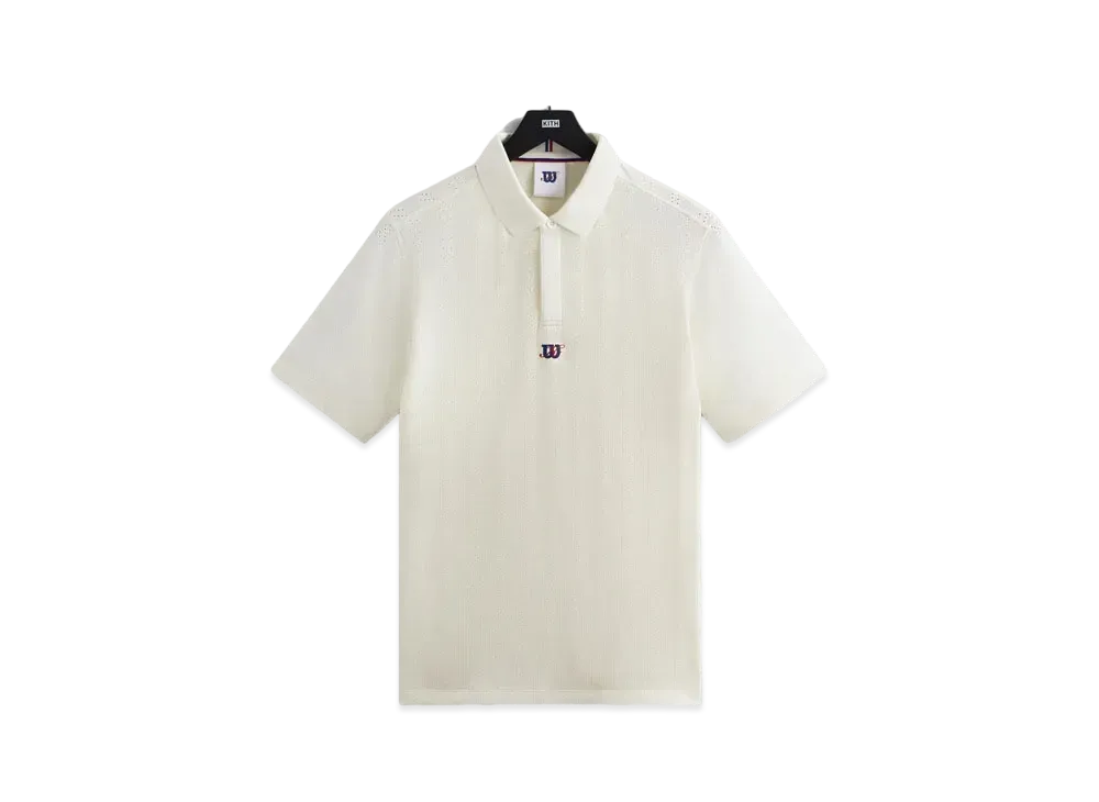 Kith x Wilson Game Point Seamless Polo "White Alyssum"