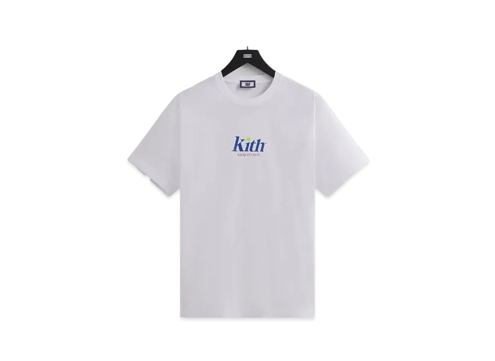Kith x Wilson Racquet Crew Logo Vintage Tee "White"
